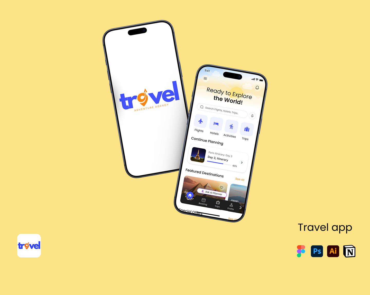 Travel App — Adventure Agency project preview